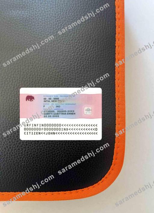 Finland residence permit photolook BACK